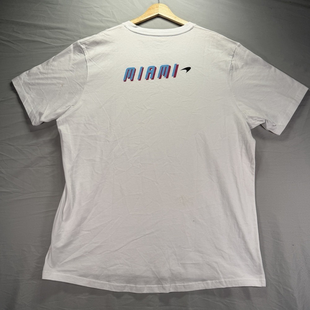 McLaren Formula 1 Shirt Mens 3XL White Short Sleeve Miami Racing Cars NWT - Picture 7 of 13